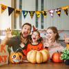 Pumpkin Halloween Birthday Flags Bat Ghost Decor Flag Funny Witch Pumpkin Pull Flags  Halloween