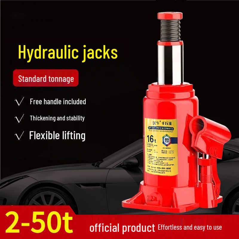 Han Niu 2-Ton Vertical Hydraulic Jack for Small Cars & 5-Ton Pneumatic Jack for Trucks