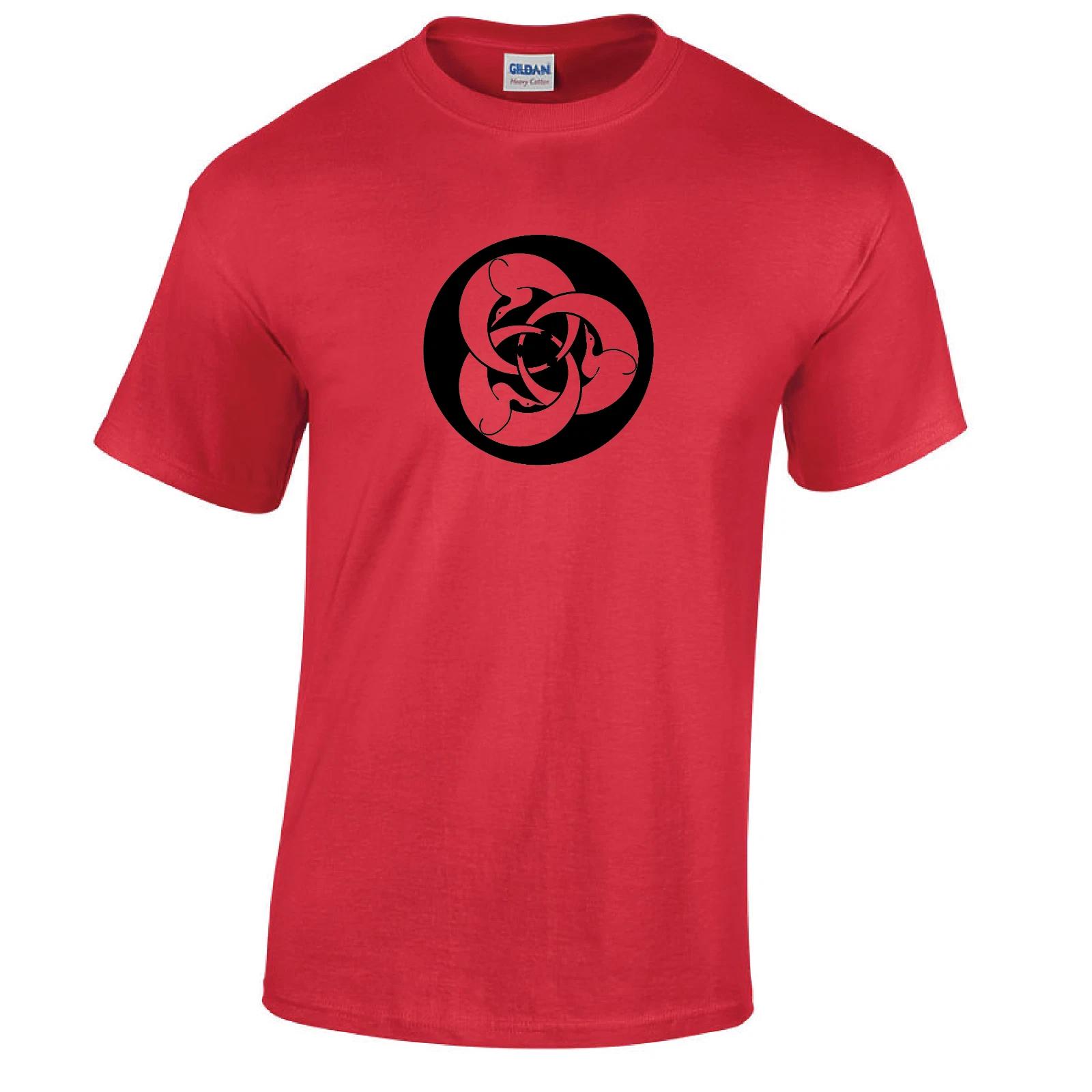

Hagakure Ghost Dog Symbol Japanese Samurai Cotton Graphic Red T-Shirt S-5XL S