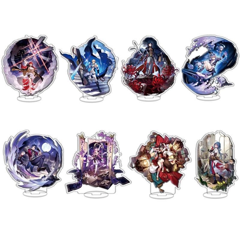Mezzanine, Milk Tea Acrylic Standing Card, Ornament Game Merchandise 15Cm Desktop Decoration