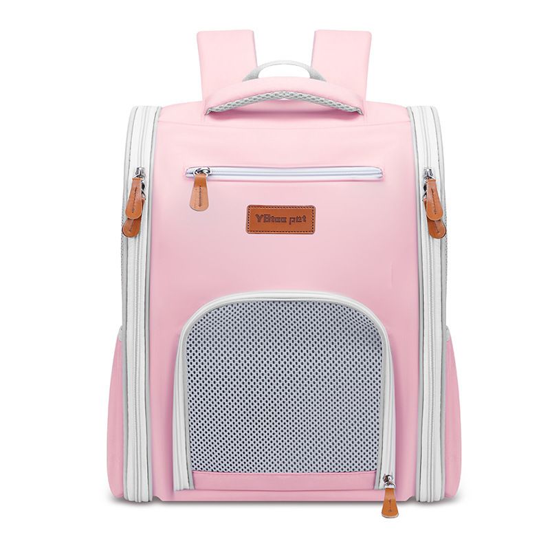 

Pet Bag Large Capacity Breathable Outing Pet Supplies Dogs and Cats Foldable Backpack Multifunctional Backpack Cat Bag Within 7.50kg 1029 Pink