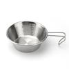 Outdoor Camping Bowls 304 Stainless Steel Snow Pull Bowl Folding Multifunctional Picnic Camping Tableware