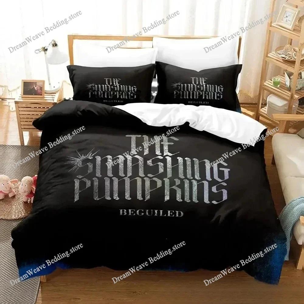 3D Print The Smashing Pumpkins Bedding Set Duvet Cover Bed Set Quilt Cover Pillowcase Comforter King Queen Size Boys Adult741