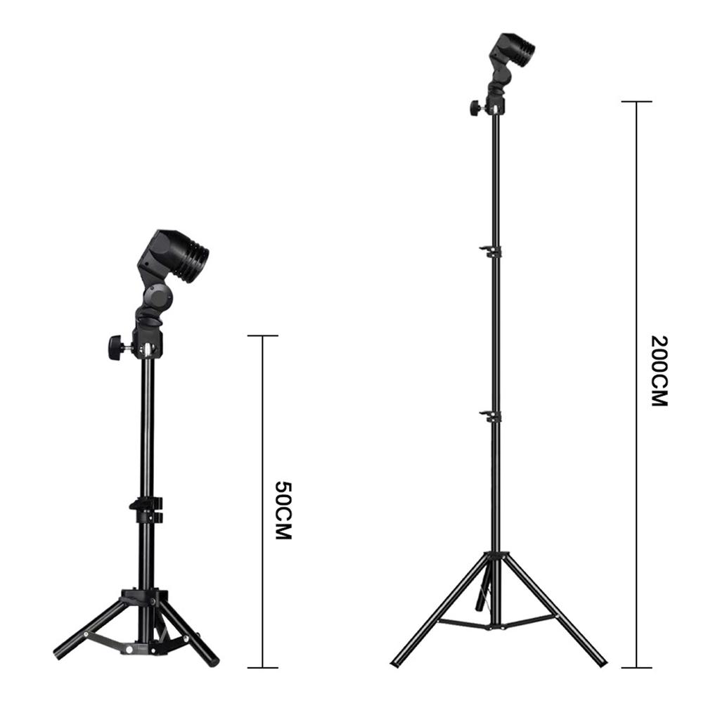 Fotografering Live Fill Light Stativbrakett Fotografi Lys Plantevekst Lamp Stand E27 Head