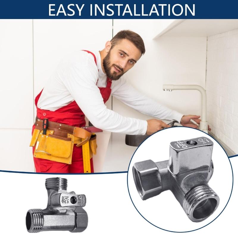 

1/2inch Stop Adapter T Adapter For Bidet Handheld Sprayer Toilet Home Improvement Replacement Accessories China Mainland