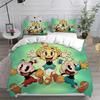 Cute Cartoon Game Cuphead Duvet Cover Pillowcase Bedding Set Adult Boy Girl Bedroom Decoration Children Gift Single Double Large