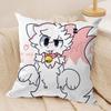 Anime Boykisser Silly Cat Cushion Cover Silky Short Plush DoubleSided Printed Pillow Case for Sofa All Seasons Home Decor Gift