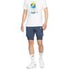 Nike Elastic Sports Solid Color Five-Point Casual Shorts Men shorts Thunder-Blue Gray-Rock White FD5285-437