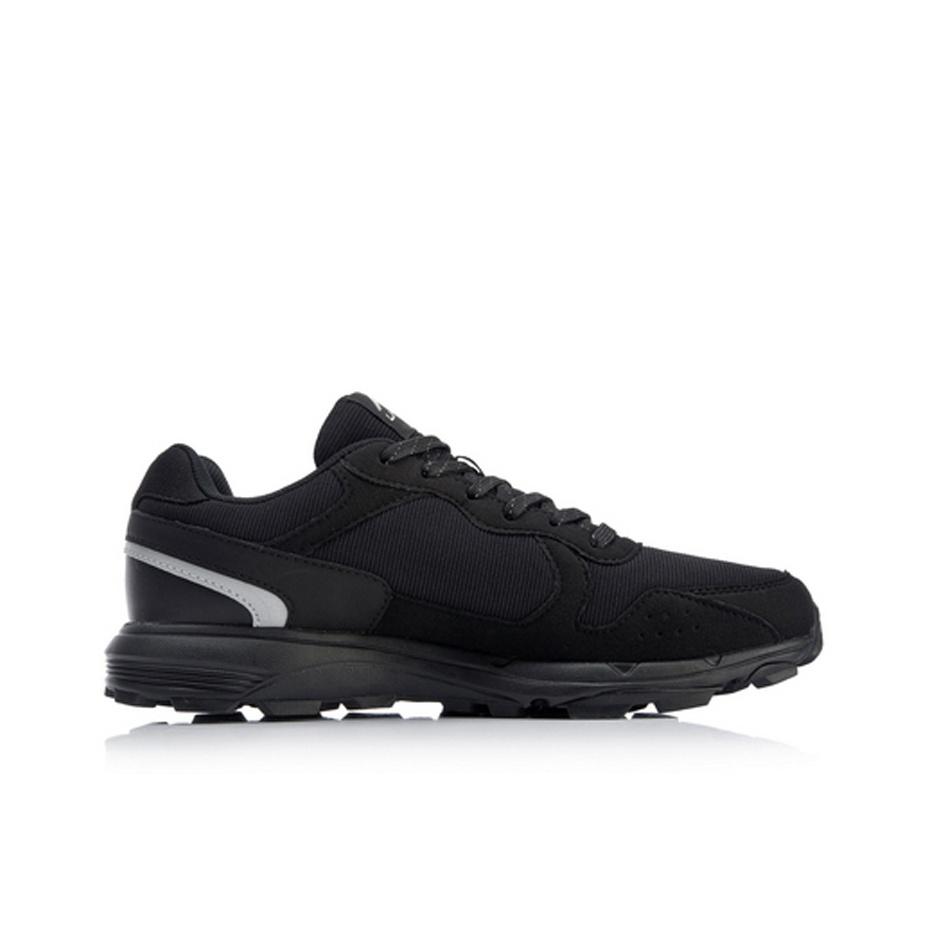 Li Ning Gundam Kültéri Csúszásmentes Kopásálló Ütéscsillapító Alacsony Szárú Férfi Futócipő Standard-Fekete ARDL003-6