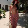 Bohemian Style Bikini Set with Metal Accents - European & American Three-Piece Beach Swimwear