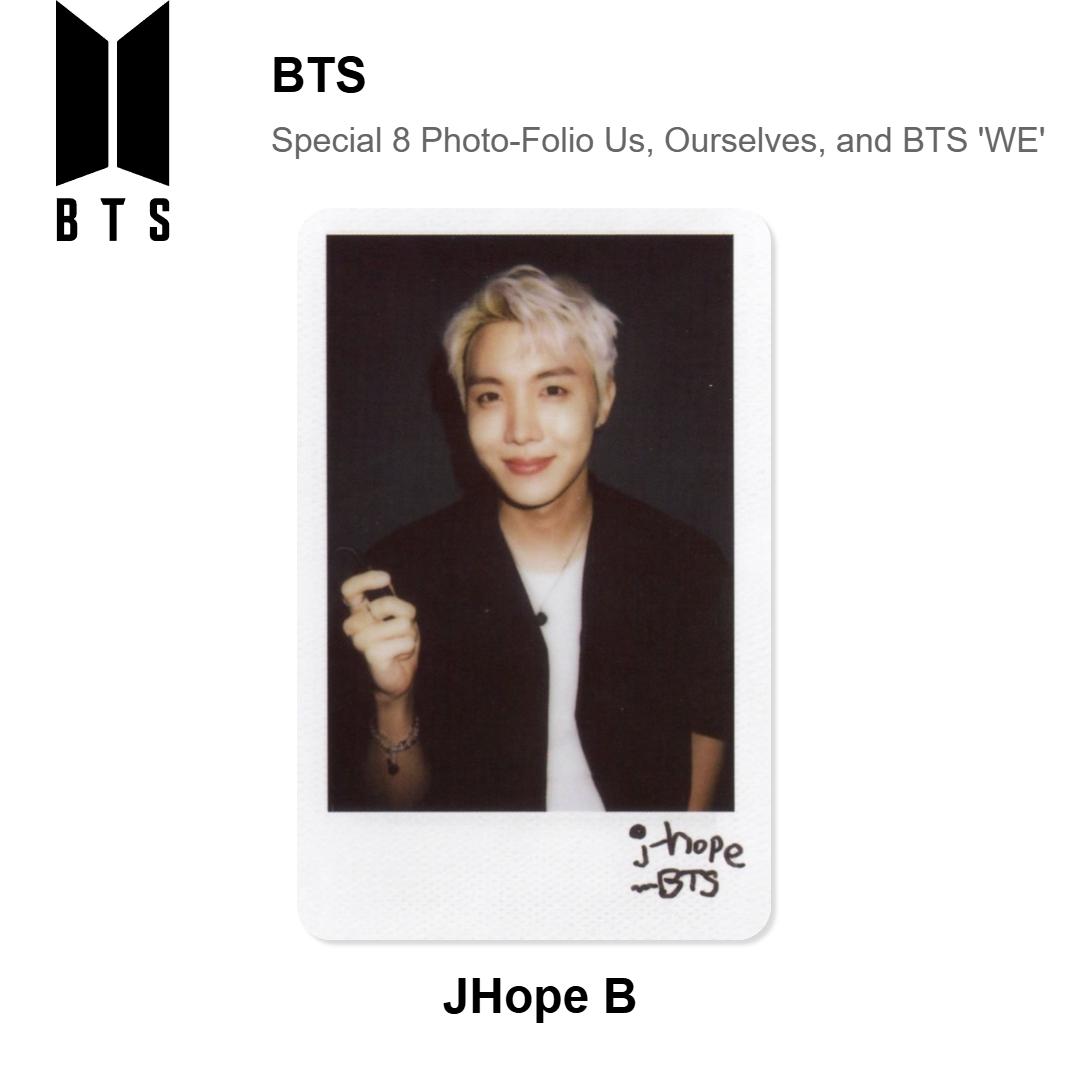 Специальный фотоальбом BTS 8  Мы, Мы сами и BTS  МЫ   Официальная фотокарточка J-Hope B