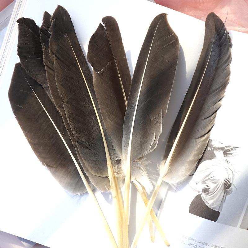 Primary Color Pheasant Hair Gray Knife Feathers Crafts Material Accessories Headdress Accessories Decorative Hard Feathers
