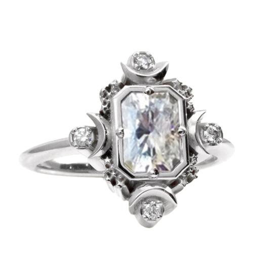 

Женщины кольцо квадратный красный искусственный драгоценный камень ювелирные изделия гальванические стразы палец кольцо US 6 серебряный