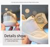 Ademend Mesh Zachte Zool Baby Eerste Stap Schoenen - Cartoon Design met Klittenband voor Lente en Herfst