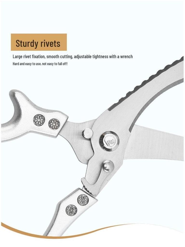 Stainless Steel Multifunctional Kitchen Scissors for Cutting Chicken Bones