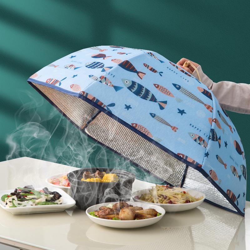 

2024 Зимняя Утолщенная Изолированная Складная Пылезащитная Настольная Крышка для Еды 70CM Small Fish