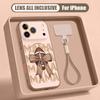 Floral Pattern Hand Strap Case For iPhone 17 Pro Max Hybrid TPU+PC Magnetic For Magsafe Matte Cover For iPhone 16 15 14 13 Pro Max