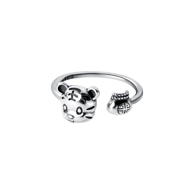 Creative Tiger Rings Ladies Classic Vintage Fashionable Stylish Adjustable Open Rings Jewelry Gathering Party Event Anniversary Present GiftVintage