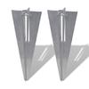 Vidaxl Fence Post Spikes, 2 Pcs., Steel