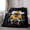 1 Stück Gelbe Rugby-Spieler-Decke, Leichte Flanell-Kuscheldecke für Sofa, Bett, Reisen, Camping, Wohnzimmer, Büro, Couch, Stuhl und Bett