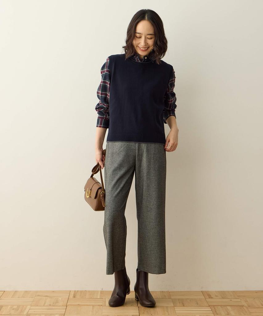 70 Cm Fleece-lined Wide-leg Pants, Charcoal,