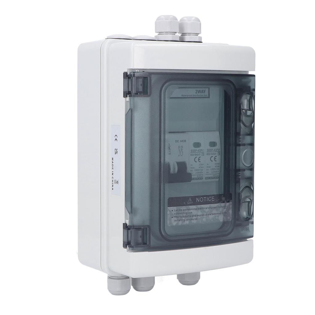 PV Combiner Box IP65 Wasserdichter Blitzschutz Photovoltaik Solar Trennschalter mit 40A