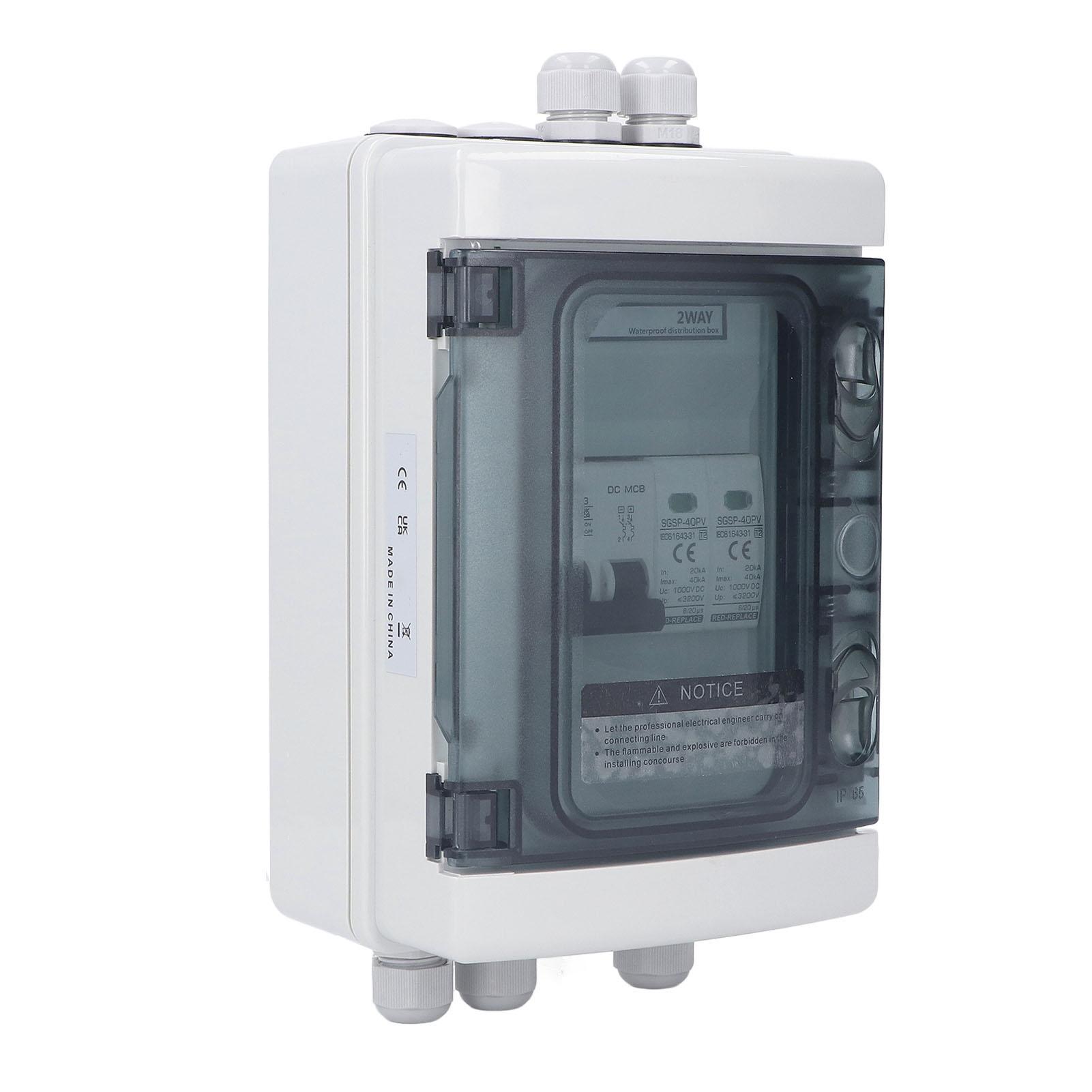 

PV Комутаційна коробка IP65 Водонепроникний Захист від блискавки Фотоелектричний Сонячний Вимикач з 40А