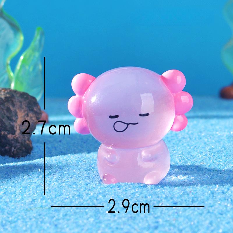 Cartoon Cute Luminous Animal Hexagonal Dragon Fish Tank Moss Landscape Accessory Handicraft Mini Small Ornament