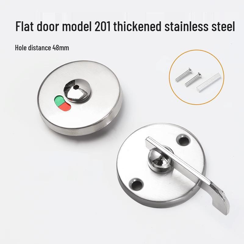 Nerezový indikátor veřejné toalety, dveřní zámek a klika