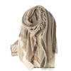 100% Pure Cashmere Knit Scarf: Women's Fashionable Warm Winter Shawl