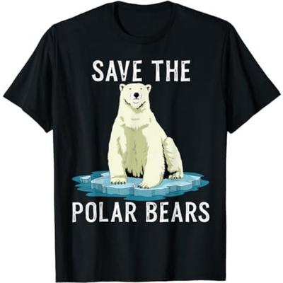 Save The Polar Bears Shirt Anti Climate Change Polar Bear T-Shirt GIU Mens Womens Tank Top Sweatshirt Hoodie Black