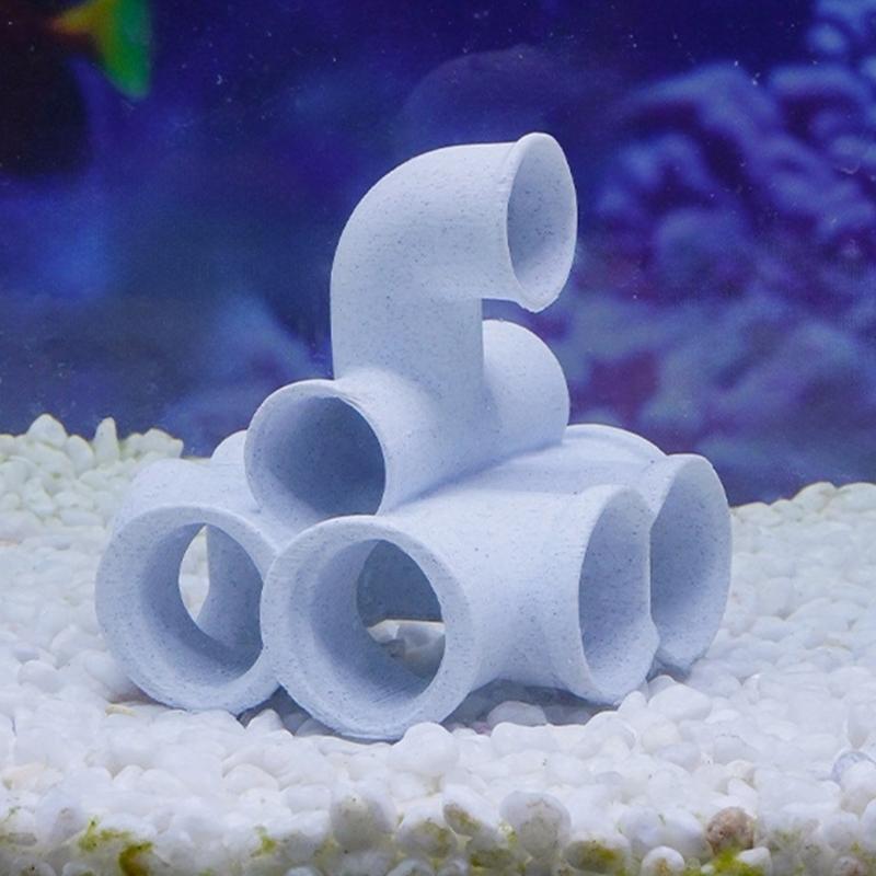 Artistic Marble Styles Fishtank Ornament Shelter Place For Pet Fish And Shrimp Underwater Hideouts Landscape