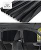 Universal Automatic Retractable Magnetic Car Window Sunshade & Heat Insulation Curtains