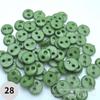 4mm Dual-Eye Plastic Buckle with Edge Button for DIY Felt Doll Accessory