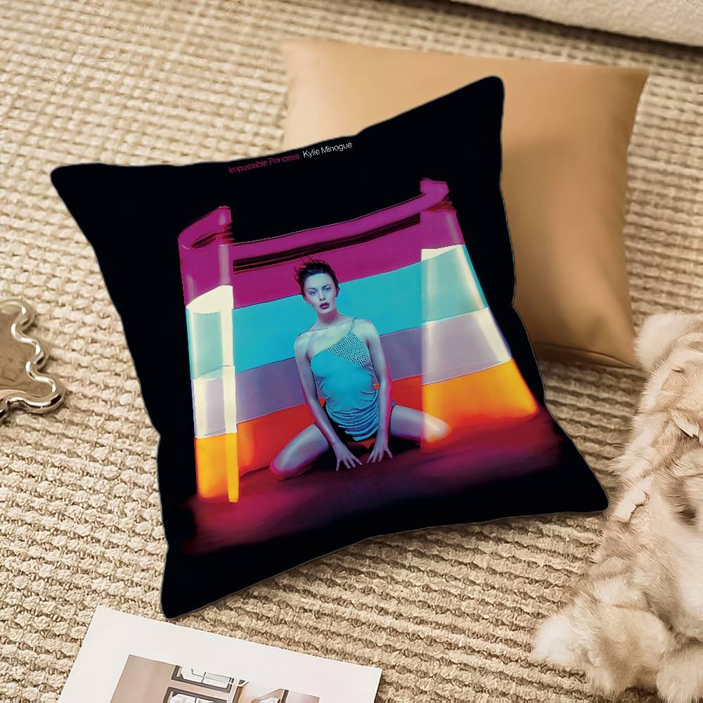 Singer K-KylieS M-MinogueS Pillow Case Anti-dustmite Invisible zipper Sofa Bed