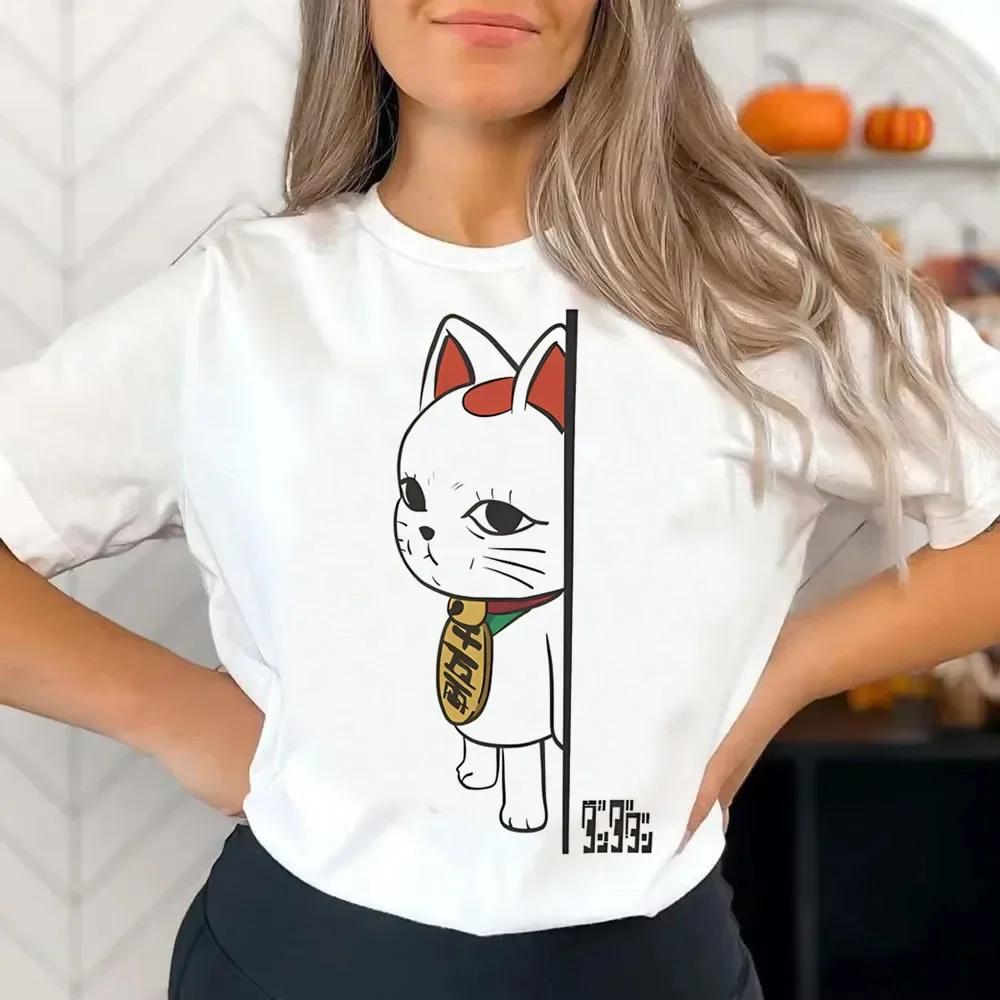 

Female Seiko Ayase T-shirt Dandadan Anime T Shirt Cartoon Short Sleeve Harajuku Tshirt Women Short Sleeve Tops Streetwear Shirts S