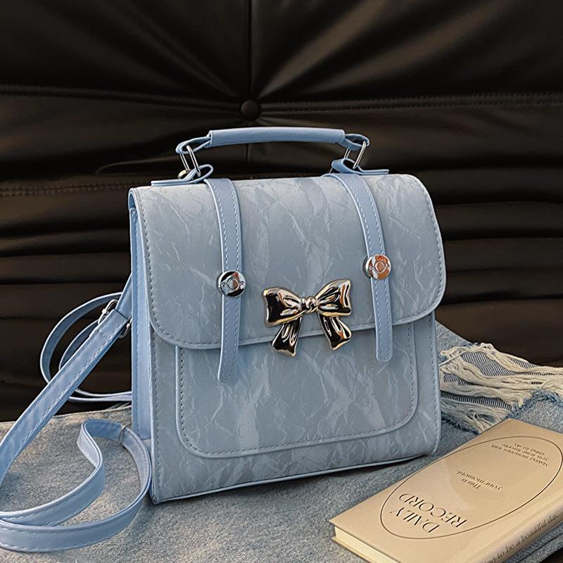 

Корейская версия красивого повседневного ручного рюкзака с бабочкой, новая дизайнерская сумка через плечо, маленькая квадратная сумка