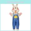 Cute Easter Bunny Inflatable Costume For Adults 150-190cm L Size