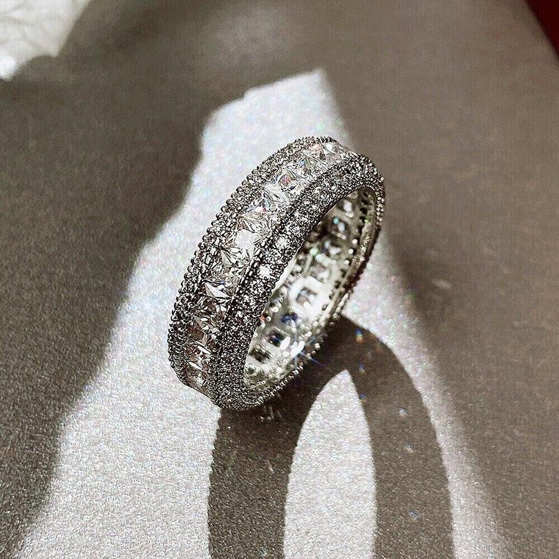 Lindon – bague classique en alliage de cuivre et Zircon, bijoux pour dames, cadeau de fête de promesse de mariage