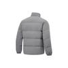 Li Ning Fitness Series Solid Color Stand Collar Water Resistant Short Down Jacket Men Jackets Smoke-Gray AYMT105-2