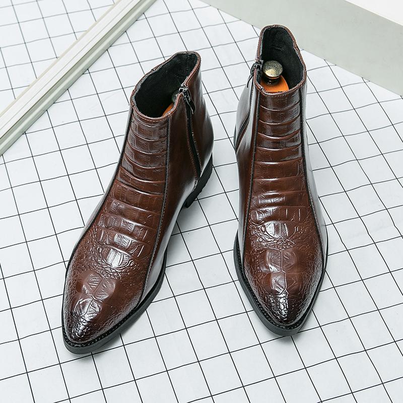 

Модная обувь кожаная для мужчин деловая формальная новая обувь платье теннис де хомбре мокасины мокасин теннис кабальеро дизайнерская мода 38 коричневый