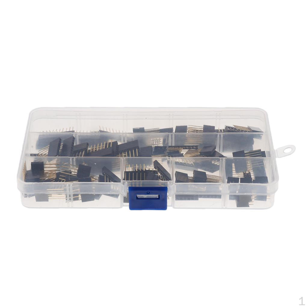 110 stykker 2,54 mm 6P 8P 10 hodekontakt for PCB