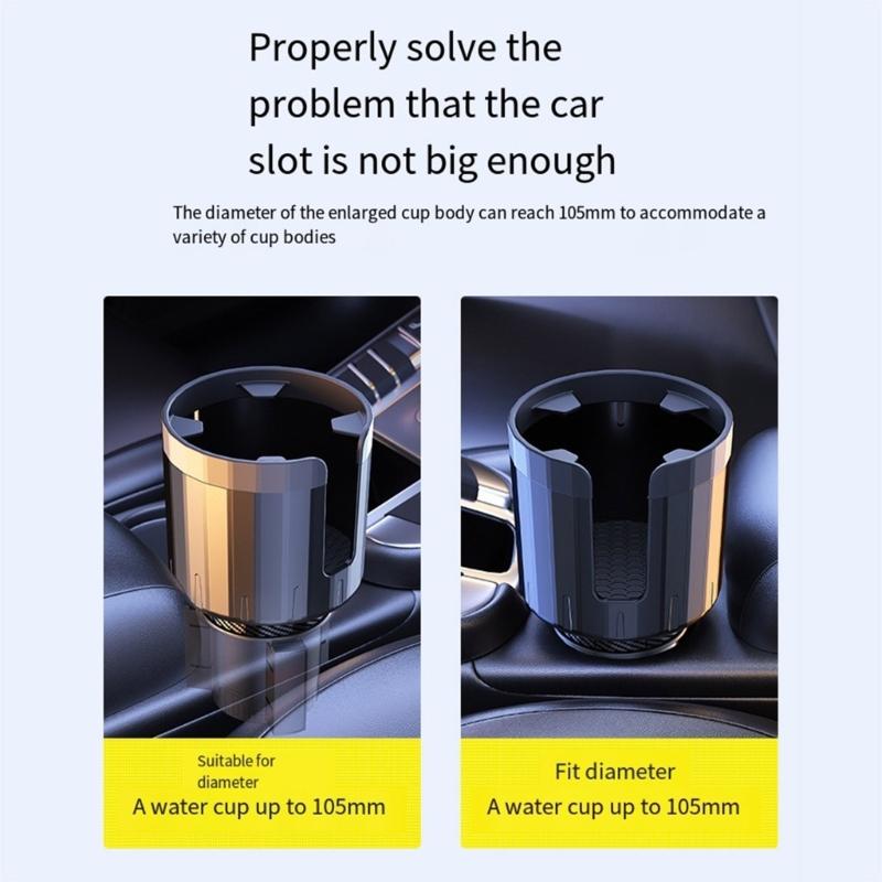 Cup Holder Adapter Organizer Auto Interior Accessory Car Cup Holder Expander for Vehicle SUV Large Beverage Containers