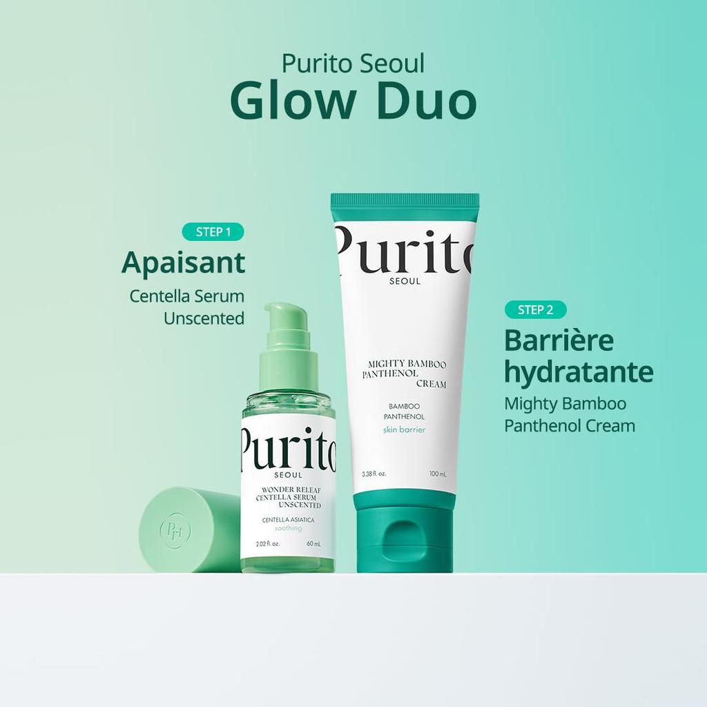 PURITO Mighty Bamboo Panthenol Cream 100ml Moisture Moisturizing All Skin Types Daily Face Moisturizer Vegan Korean Skincare Purito Seoul Official