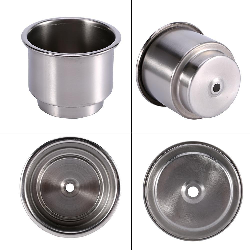 Stainless Steel Cup Drink Holder for Boat, Universal Drink Bottle Can Cup Holder Insert Marine for Marine Rv Boat Yacht Car Popular