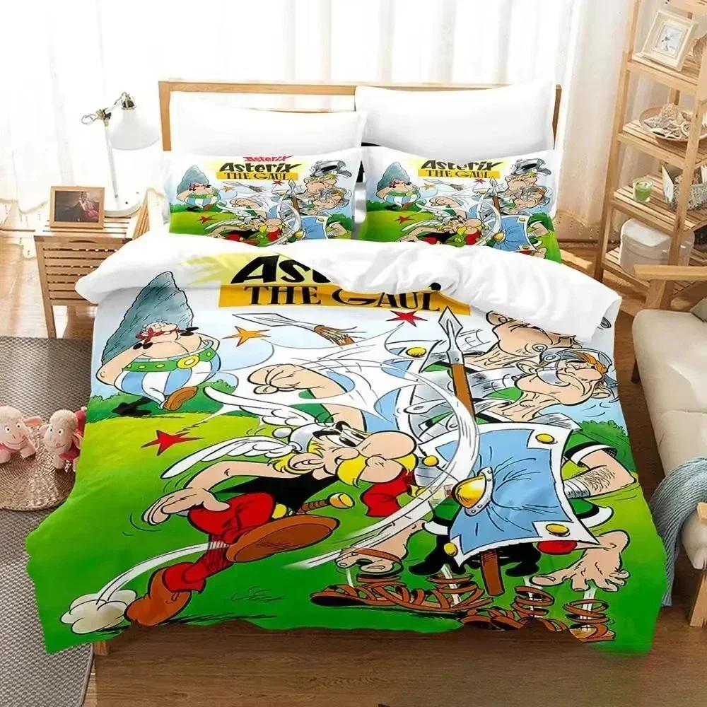 Gaul Hero Asterix Supplies Set Duvet Cover Set Bedding Sets For Adults Bed With Pillowcases No Filling Luxury Birthday Gifts