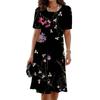 New summer mid-length dress 3D printed design casual for outings and parties