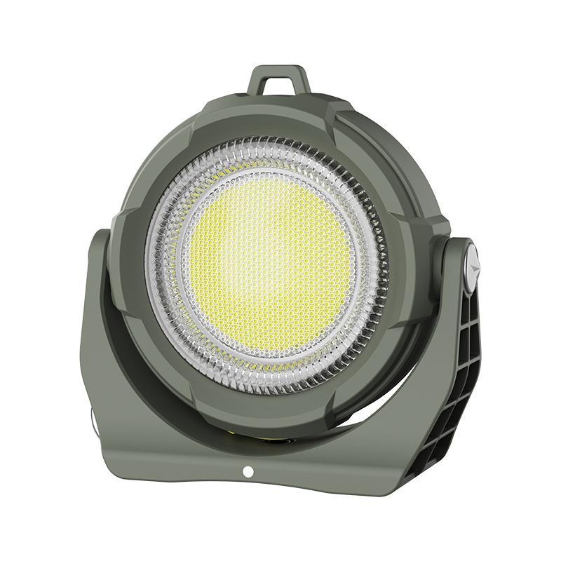 Mini LED Solar Working Light Multifunctional Rechargeable Portable COB Flashlight Outdoor Camping Torch Built-in 3600mAh Battery