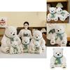 Teddy Bear Plush Toy With Pp Cotton Filling Soft Short Fur Stuffed Animal For Kids Bedroom Decor