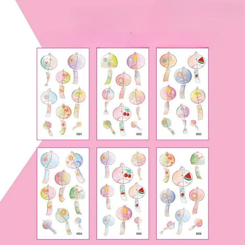6Pcs/set Kids Space Themed Temporary Tattoos Fantasy Planet Designs Fun Preschool Party Favors Stickers